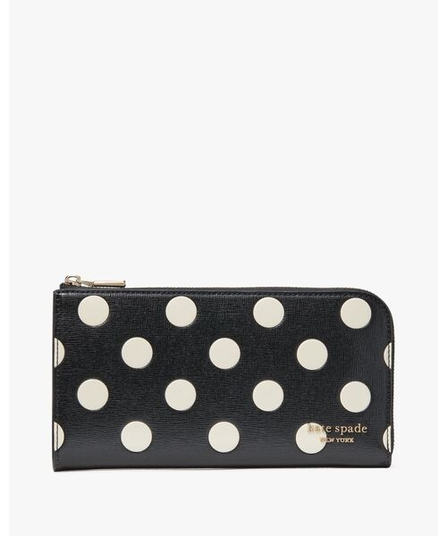 ケイトスペード 長財布 デヴィン ブリージー ドット ジップ アラウンド コンチネンタル ウォレット KJ926