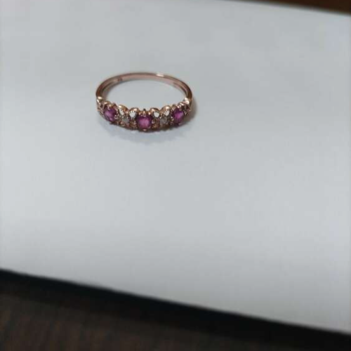 ジュエリーツツミ K10PGルビーリング A1848 11号