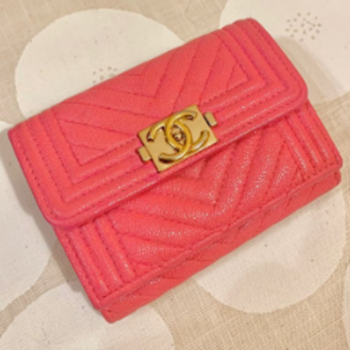 ボーイCHANEL 三つ折り財布