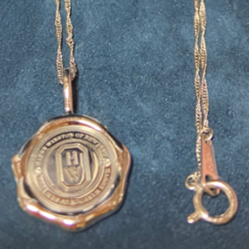 ハリーウィンストン ネックレスチャームシールドバイ ダイヤ プラチナ ペンダント