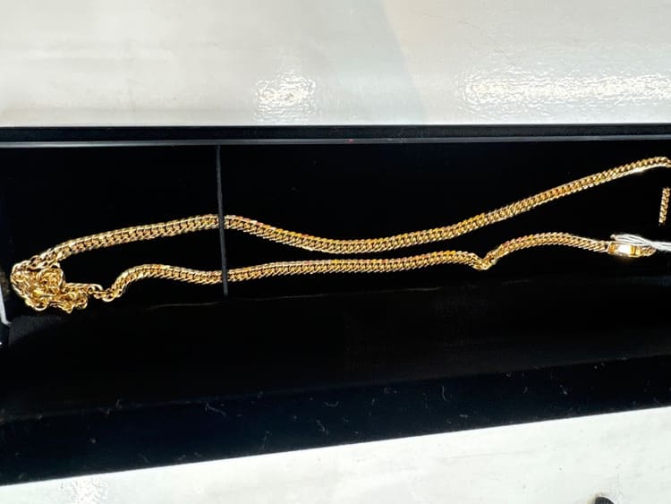 喜平ネックレス 30g 2面カット 50cm