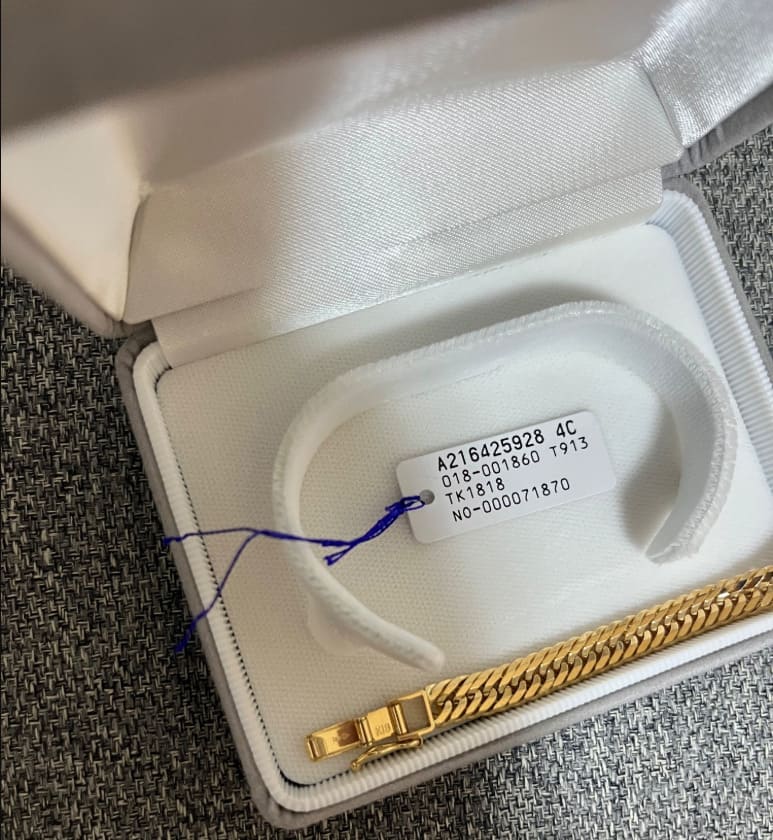 ブレスレット　12面カット　18g 18センチ
