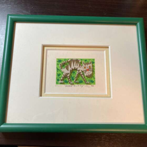 James Rizzyの3Dシルクスクリーン版画「GOOD KITTY」