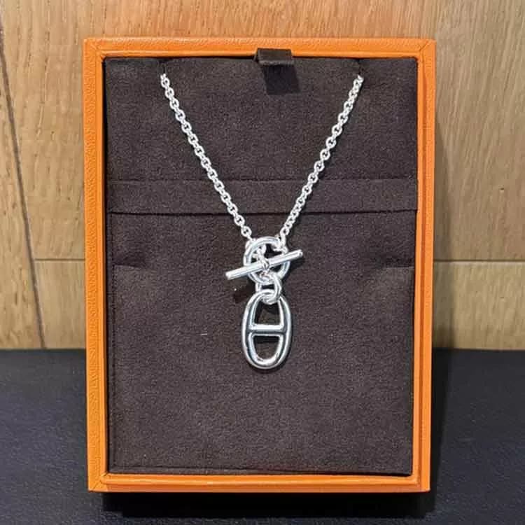 エルメス シェーヌ・ダンクル アミュレット ネックレス シルバー925