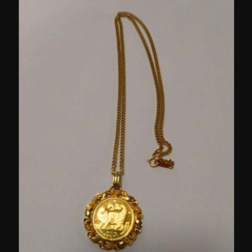 マン島キャット金貨1/5オンスペンダント