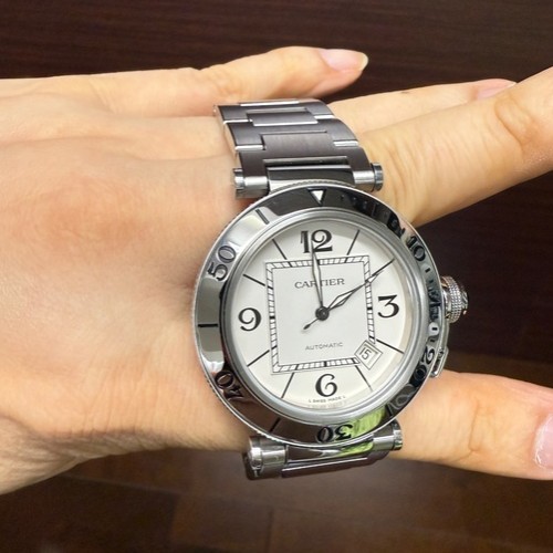 カルティエ パシャ カルティエ CARTIER W31080M7 パシャ シータイマー デイト 自動巻き メンズ _894266