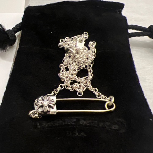 セーフティーピンネックレス 18インチ ダイヤ入り