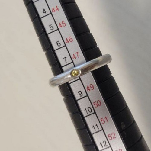 ティファニー　エルサペレッティ　スタッキングバンド　pt950　イエローダイヤ