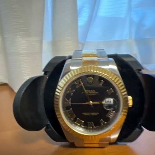 ロレックス デイトジャストⅡ　ローマン　黒文字盤