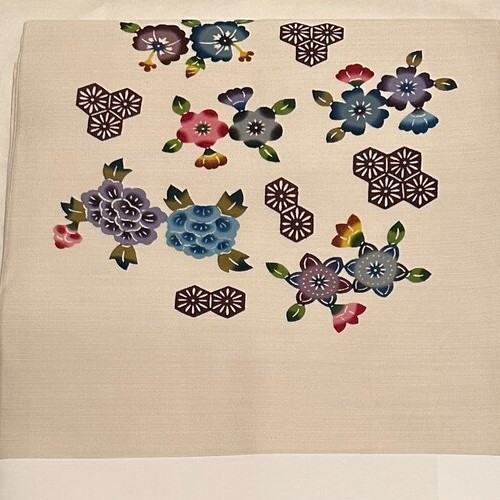 琉球紅型　名古屋帯