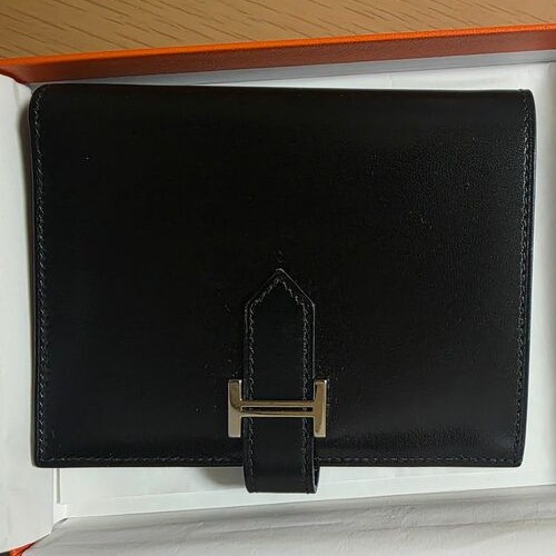 HERMES ベアンコンパクト ボックスカーフ