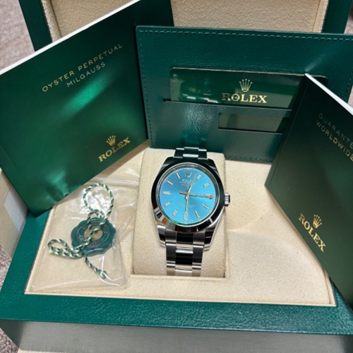 ミルガウス116400GVZ Zブルー文字盤