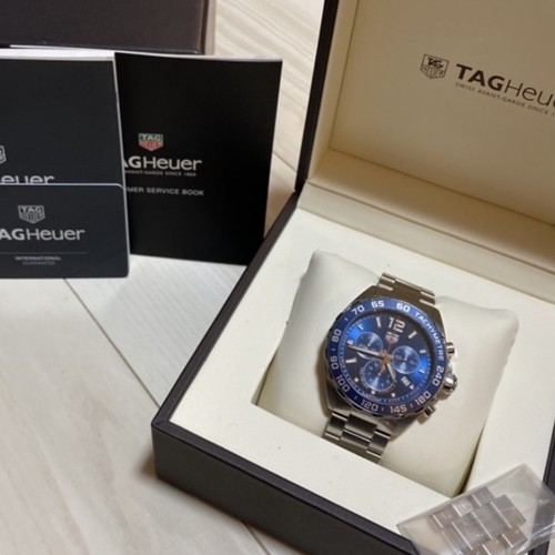 タグホイヤー フォーミュラ1 クロノグラフ ブルー 文字盤 型番:CAZ10