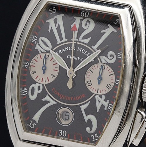 フランクミュラー コンキスタドール 1 8001CC コンキスタドール デイト クロノグラフ 6453810 8BGT MST