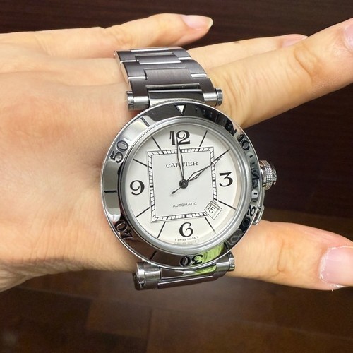 カルティエ パシャ カルティエ CARTIER W31080M7 パシャ シータイマー デイト 自動巻き メンズ _894266