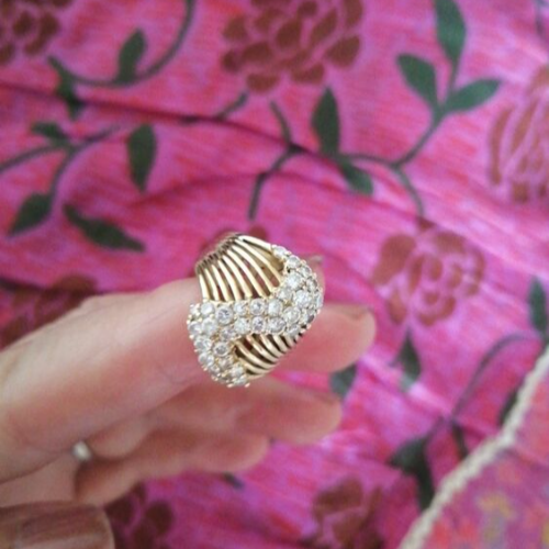 ダイヤモンドの18kリング