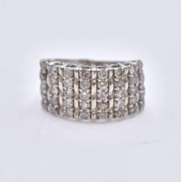 pt900 メレダイヤリング 1.00ct