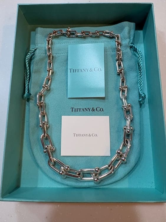 Tiffanyハードウェアグラジュエイテッドリンクネックレス