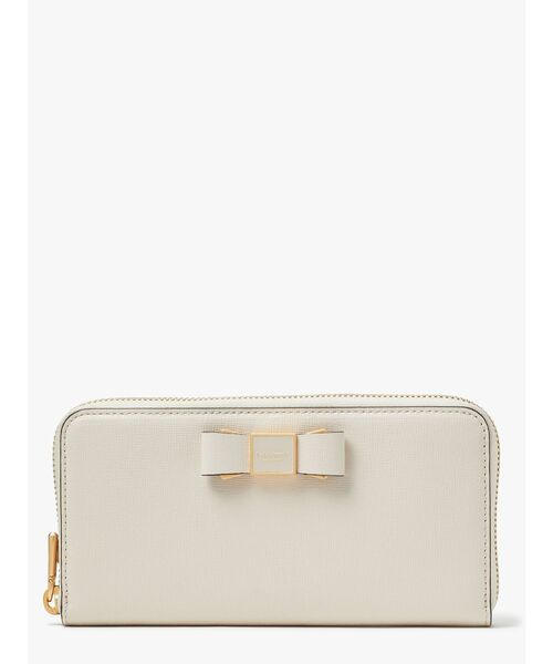 ケイトスペード 長財布 モーガン ボウ エンベリッシュ ジップアラウンド コンチネンタル ウォレット K9925