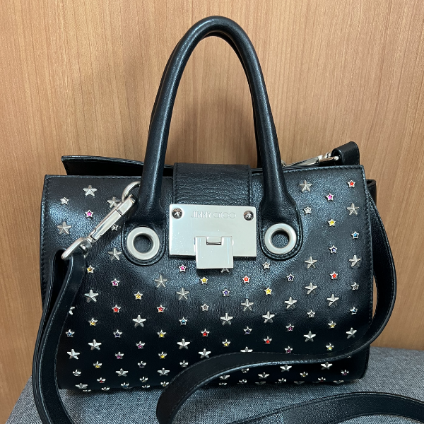 ジミーチュウ　スタースタッズ　2way ライリーS　ハンドバッグ