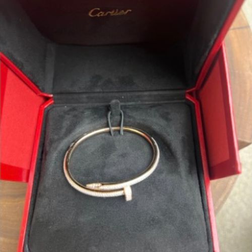 カルティエ　ジュストアンクル　ダイヤ　ブレスレット