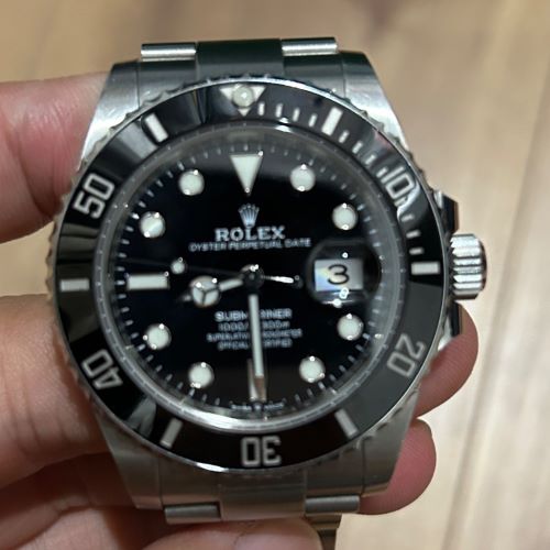 サブマリーナーデイト 黒文字