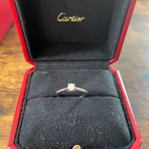 カルティエ 0.23ct D 50MWM199 Pt950