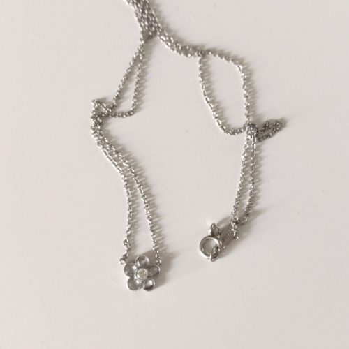 ティファニー ガーデンフラワーネックレス Pt950