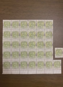 収入印紙200円31枚(シート)+1枚