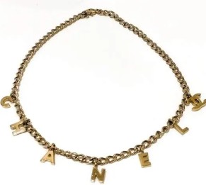シャネル ネックレス 02A ココマーク ロゴ GP ゴールド アクセサリー チェーン ビンテージ Bランク