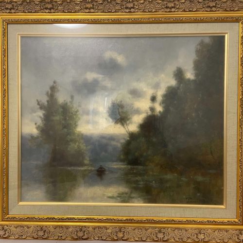 水辺の風景(ボート)