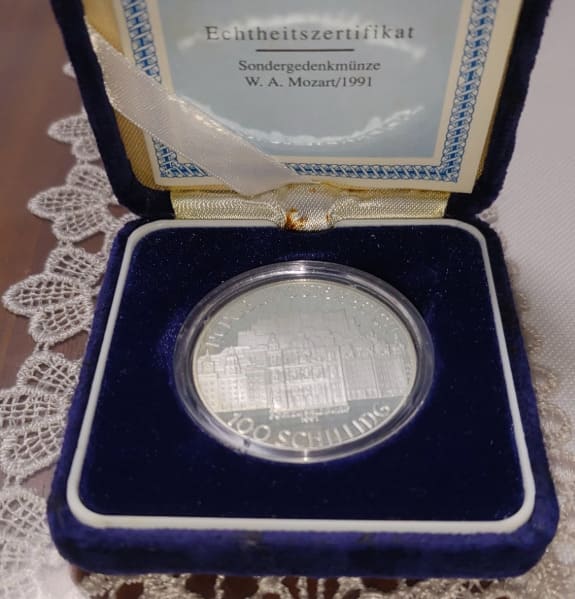 モーツァルト生誕200年記念銀貨コイン
