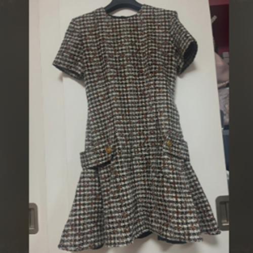 モノグラム ツイード ワンピース スケータードレス