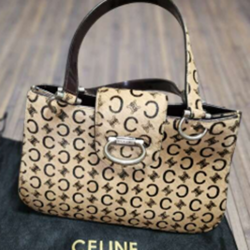 Cマカダム ハラコハンドバッグ