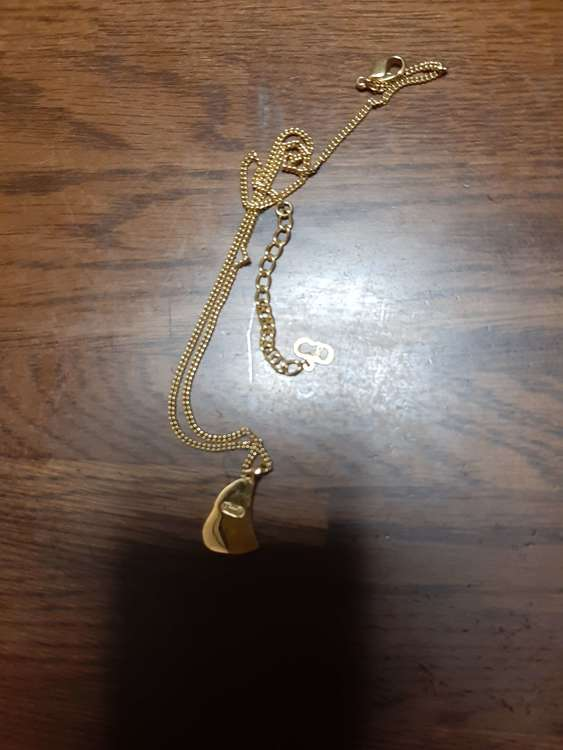 Christian Diorネックレス バッグモチーフ ゴールド（恐らくメッキ）