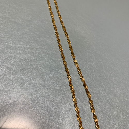 18金 チェーンネックレス 38cm