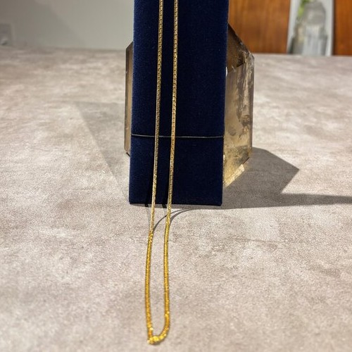 純金トリプル喜平チェーンネックレス