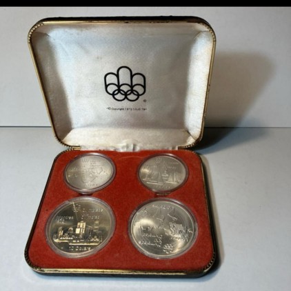 カナダモントリオールオリンピック記念銀貨セット