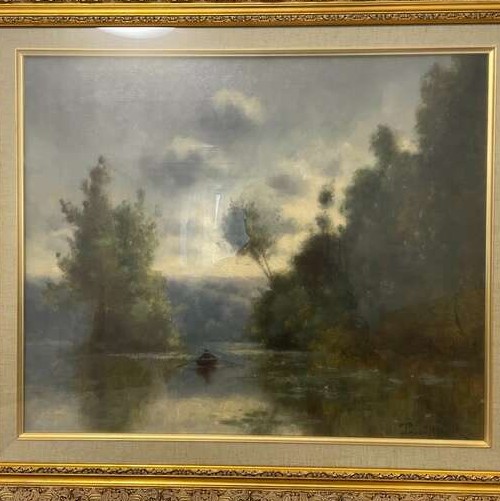 水辺の風景(ボート)