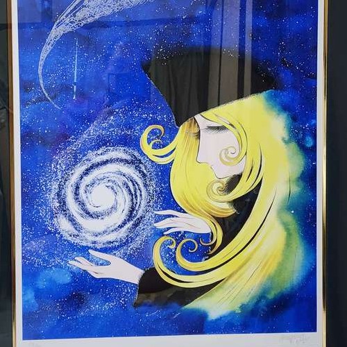 松本零士「銀河鉄道999 星の海の夢」シルクスクリーン