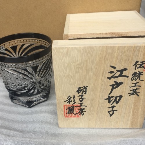 江戸切子 彩鳳 m-8270ＢＫ