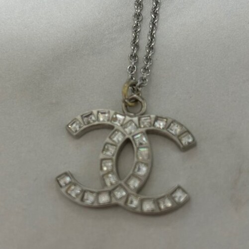 シャネル ラインストーン ネックレス ココマーク