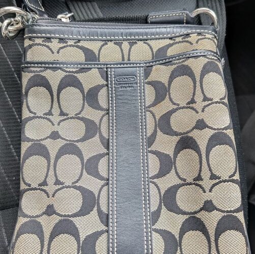 COACH コーチ 6016 シグネチャー キャンバス クロスボディ ショルダー