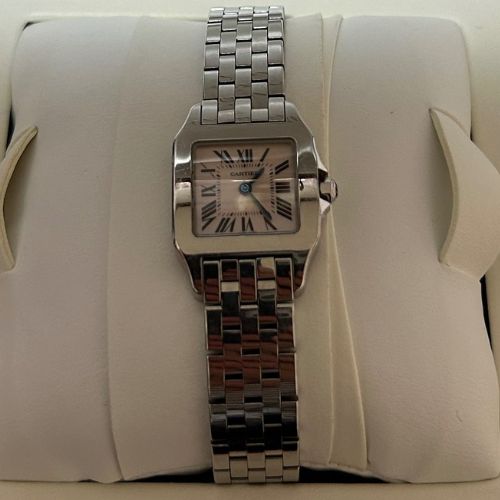 サントス・ドゥモワゼルSM ピンクシェル文字盤