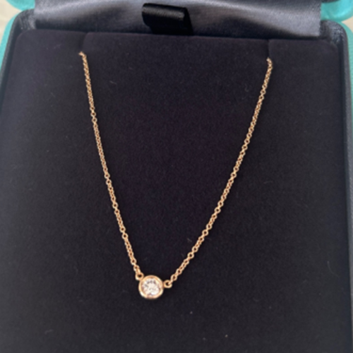 ティファニーダイヤモンドバイザヤードシングルダイヤモンドペンダント