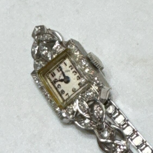 アンティーク　ハミルトン　ダイヤモンド付き