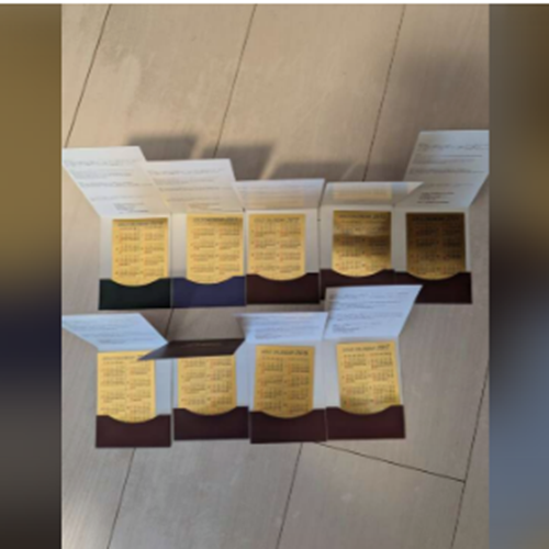 純金カレンダー