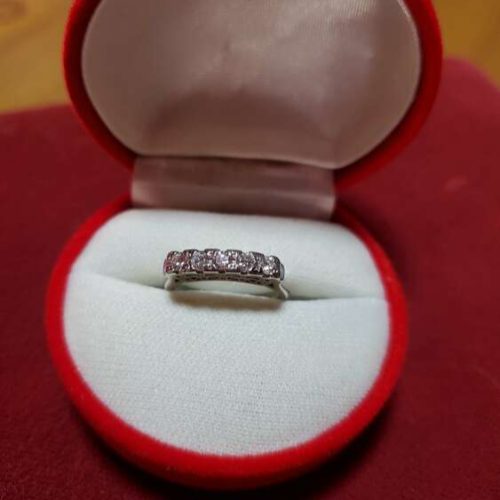 ダイヤモンド一文字リング