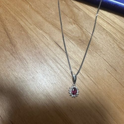 ルビーダイヤモンドプラチナネックレス