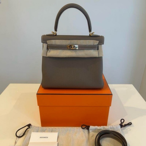 25cm B刻印 エトゥープ ゴールド金具